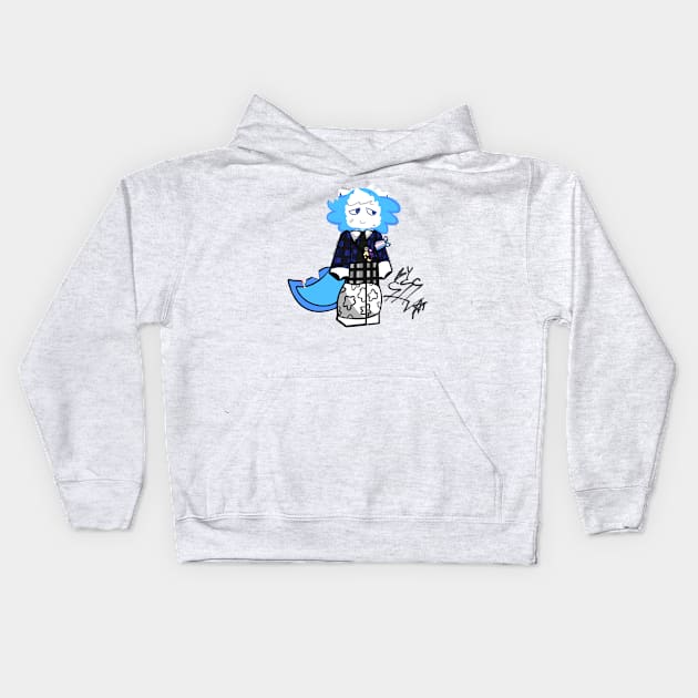 Roblox character Kids Hoodie by Art by Crystal Fiss 